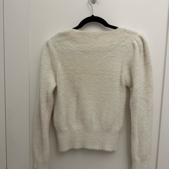 ASTR the Label Square Neck Fuzzy Sweater - Picture 3 of 4